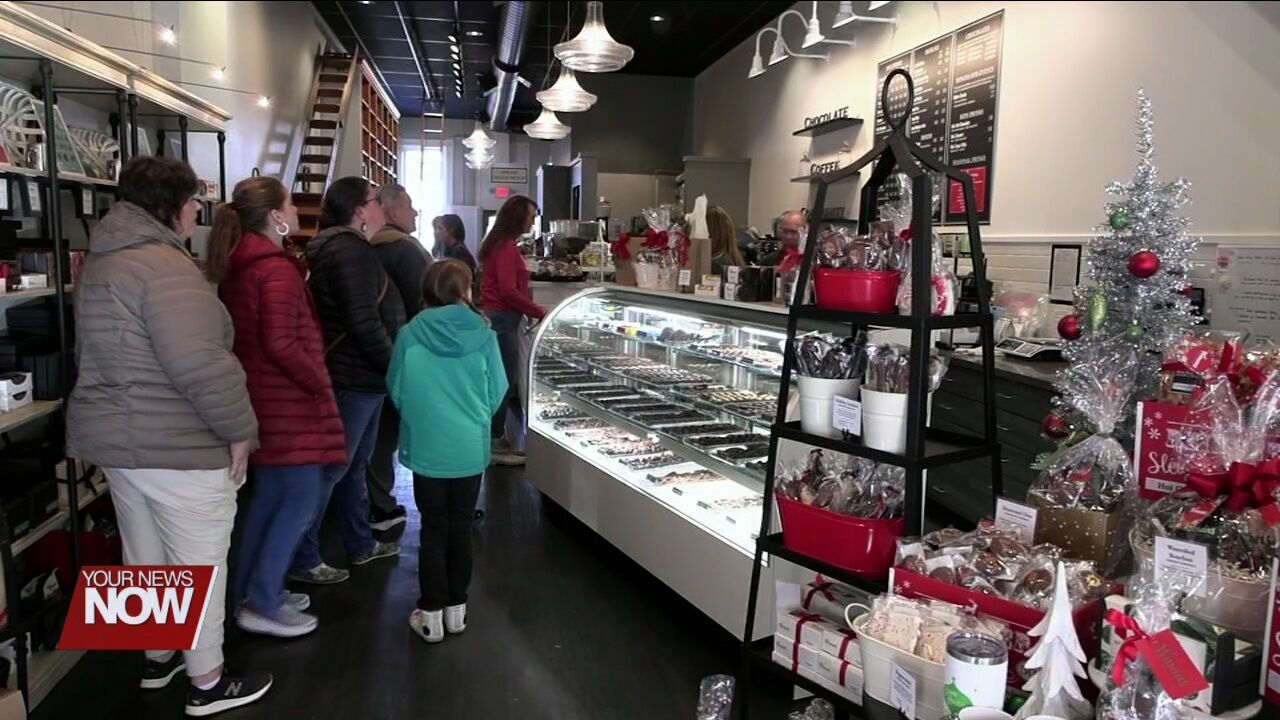 Shoppers in Wapakoneta buying local as part of Small Business Saturday